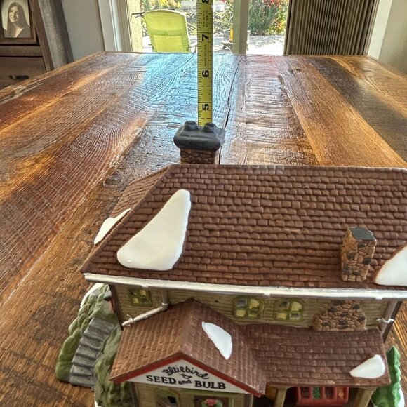 Heritage Village Collection Bluebird Seed & Bulb Handpainted Porcelain House Dep - Picture 11 of 16